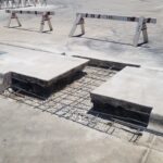 Chipped-out-and-rebar-installed-Repair Concrete-repair